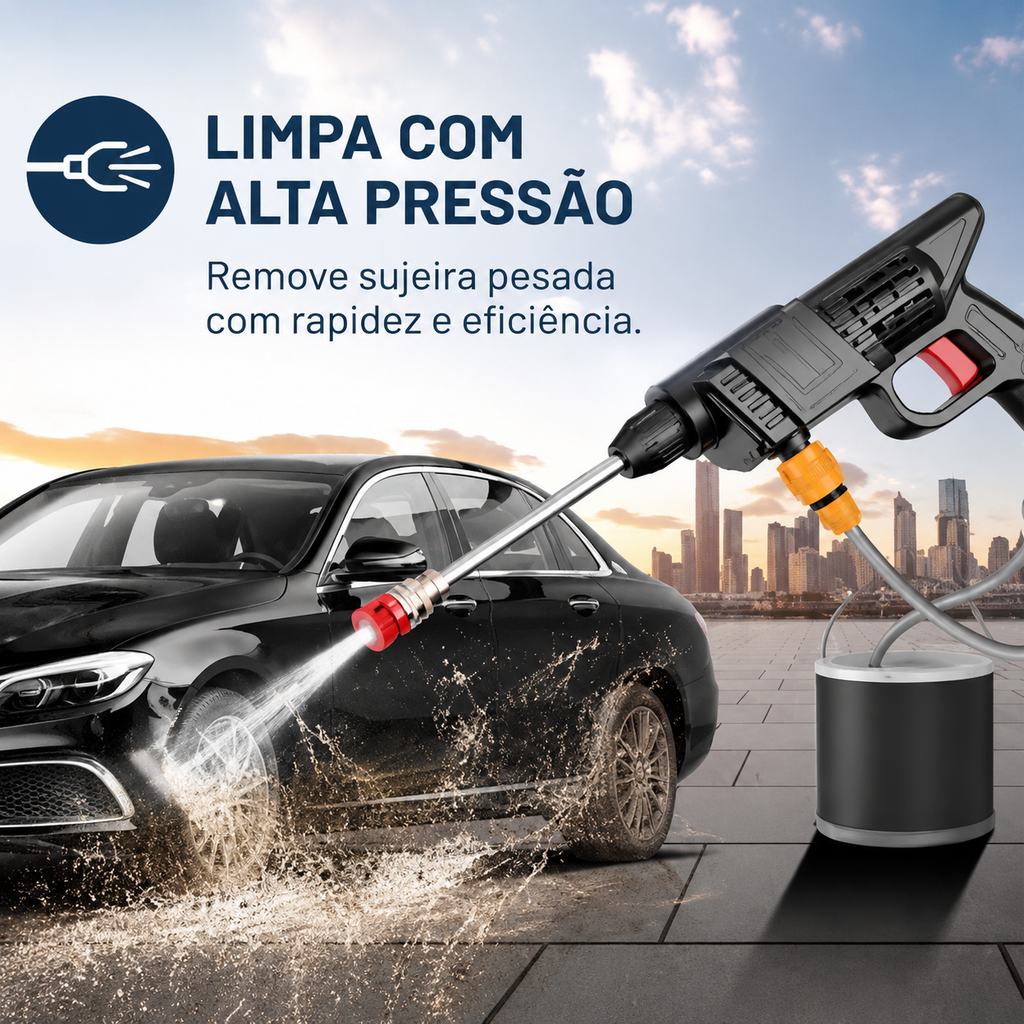 🔥 [PROMO HIDROLAVADORA PORTÁTIL RECARGABLE 48V 🚿