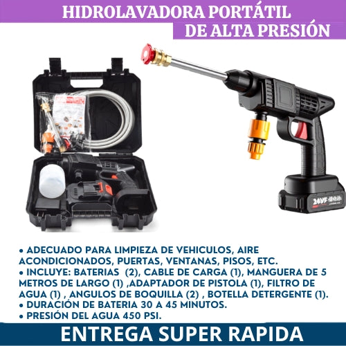 🔥 [PROMO HIDROLAVADORA PORTÁTIL RECARGABLE 48V 🚿